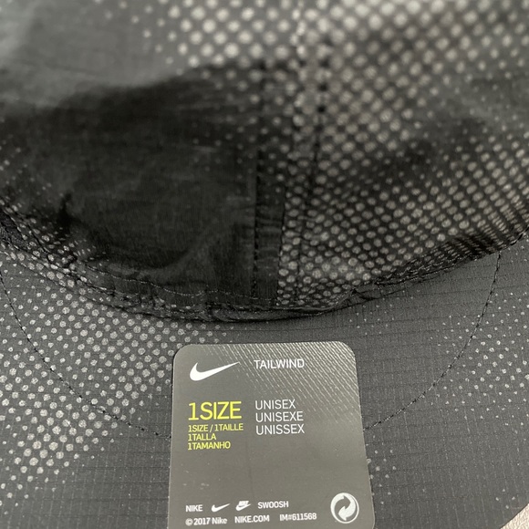 Nike Tailwind Flash Running Mens Hat Cap Black - Picture 2 of 5